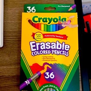 Colored pencils that erase